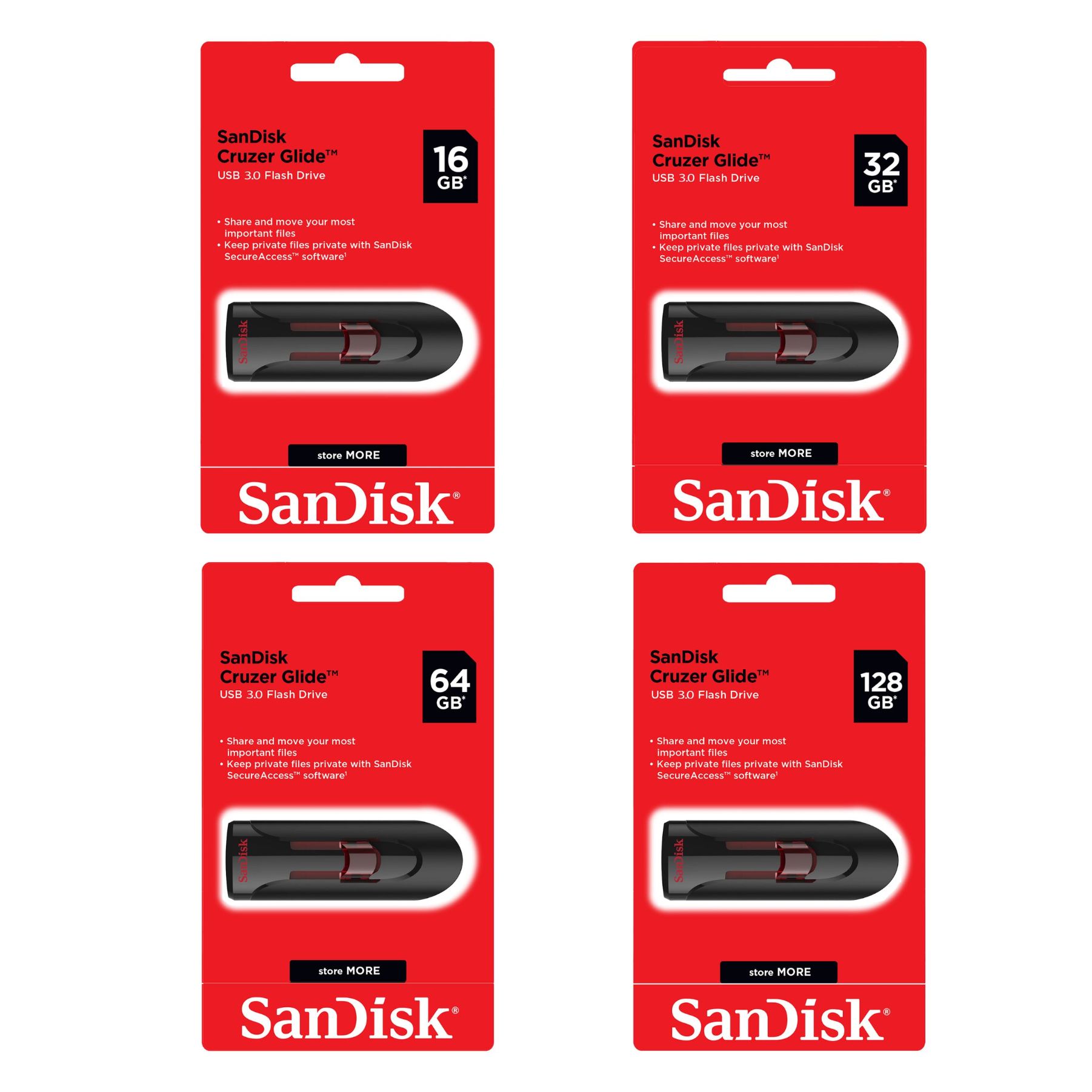 Buy SanDisk Cruzer Glide 3.0 USB Flash Drive | Secure USB Flash Drive